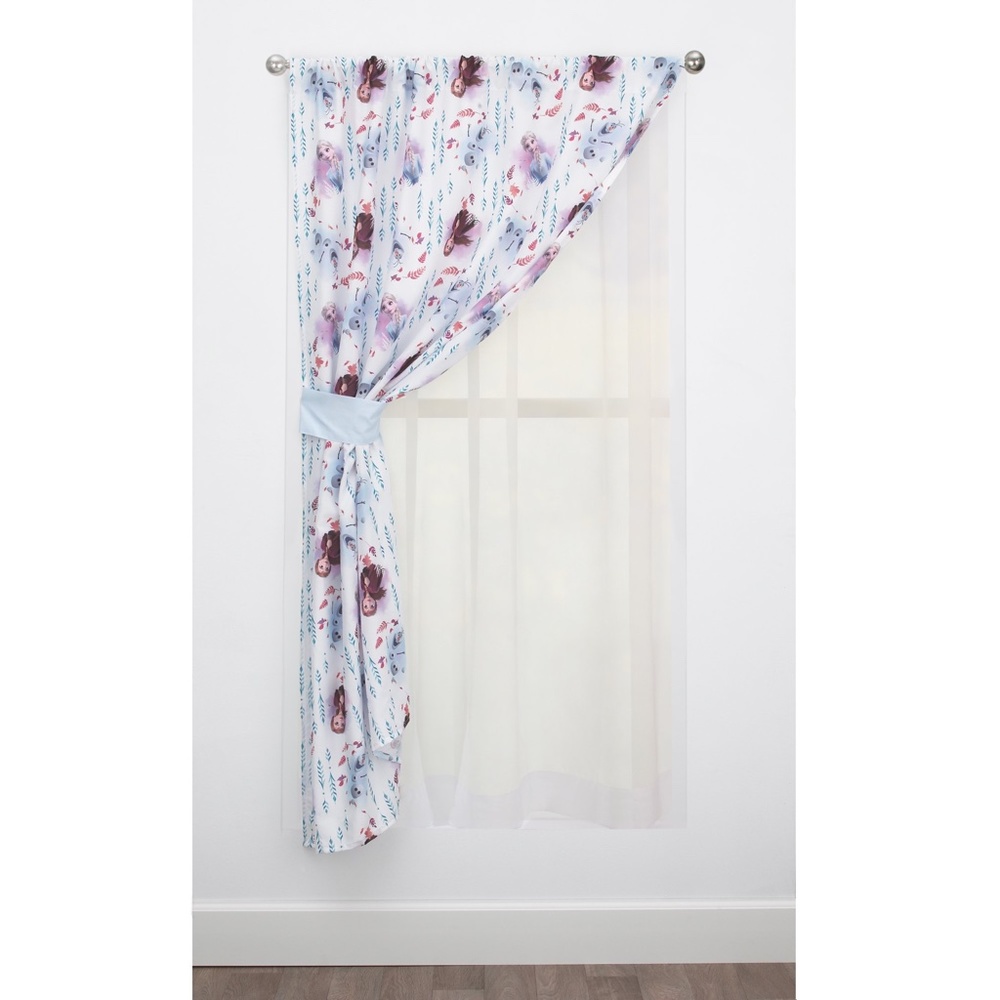 Frozen 2: Magical Journey Window 2 Curtain Panel with Tie Back